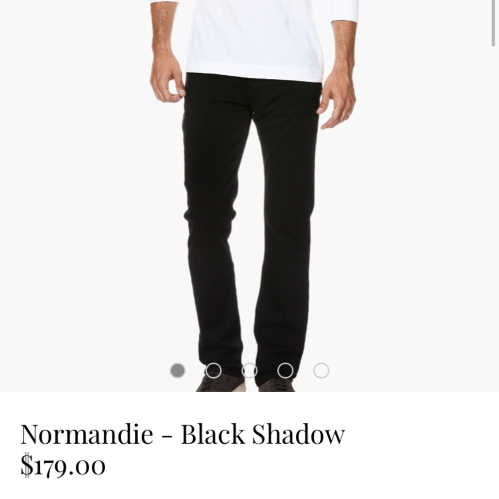 PAIGE Normandie Men’s Black Shadow Jeans 34x30
